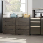 Homfa 4 Large Drawers Dresser, Modern Wood Chest of Drawers for Bedroom Hallway Living Room, White
