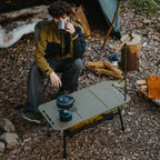 Naturehike, Portable Camping Table, Outdoor Detachable Tactical Camping Table, Lightweight Aluminium Camping Table with Light Pole, Adjustable Height