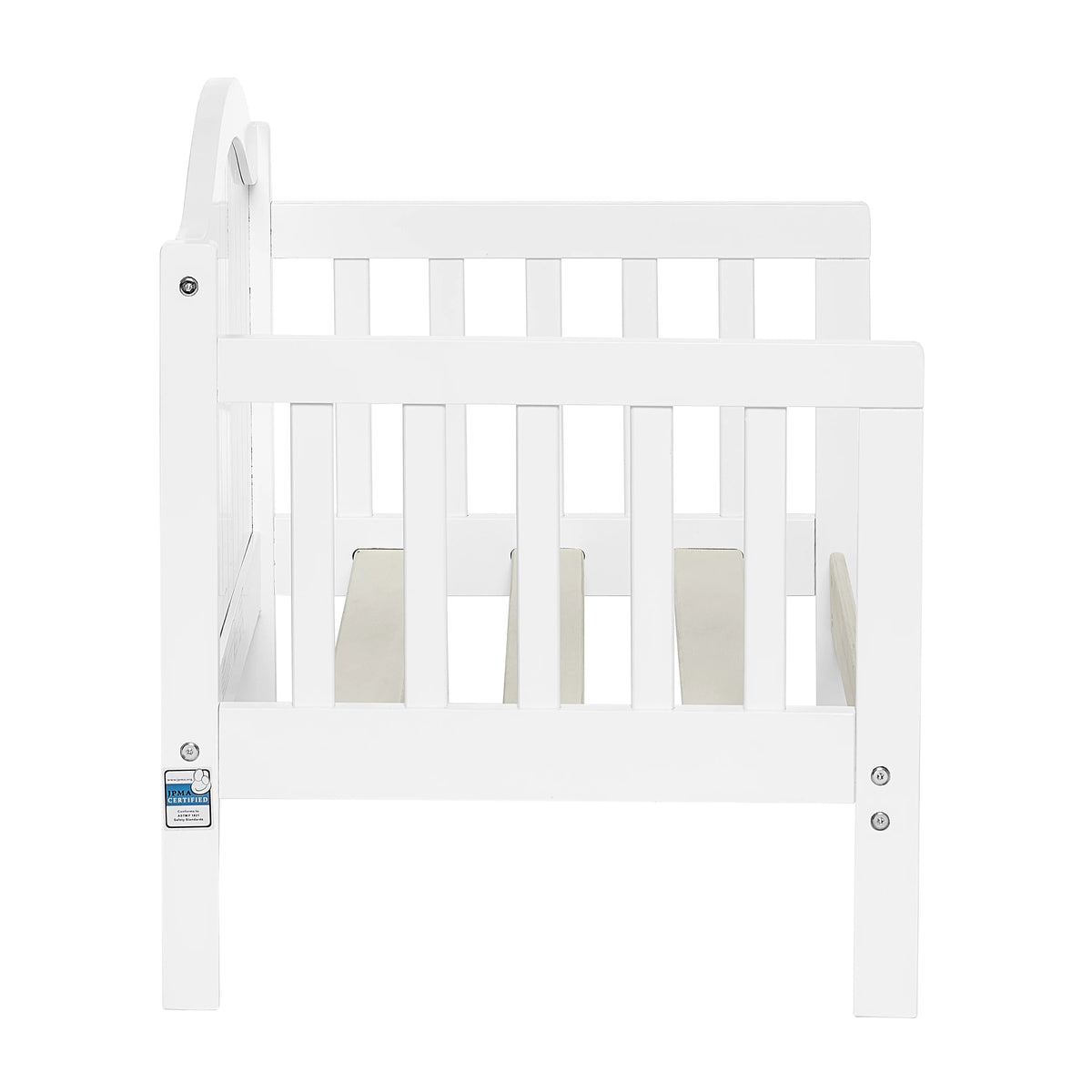Dream On Me Portland 3 in 1 convertible Toddler Bed, Steel Grey