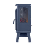 ClassicFlame 17.5"W Infrared Quartz Electric Stove Heater, Insignia Blue