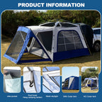 NAIZEA SUV Tent Automatic Camping Tent 10'x10' Waterproof Camping Tent 8 Person