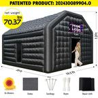 WARSUN 60 Person Large inflatable Party Tent with Disco Cube