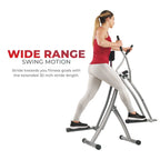 Sunny Health & Fitness SF-E902 Air Walk Trainer Glider w/ LCD Monitor