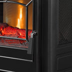 ClassicFlame 17.5"W Infrared Quartz Electric Stove Heater, Insignia Blue