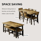 iPormis 63" Extendable Dining Table for 4-8, Square Wooden Dining Room Table with Metal Base, Modern Extendable Table for  Small Kitchens, Dining Office Areas, Black