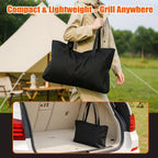 Portable Gas/Charcoal Grill �C Foldable BBQ & Fire Pit for Outdoor Cooking, Camping, Tailgating,  & Backyard