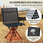 Danrelax 360�� Silent Camo Hunting Blind Chair, Armrests, Side Pouch, Telescopic Legs