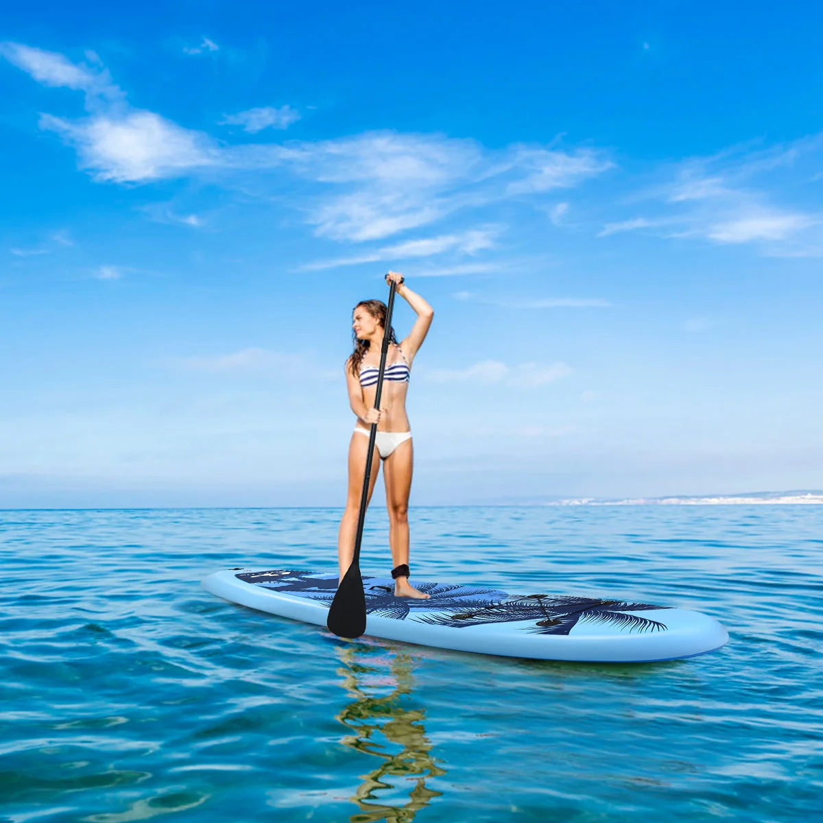 Goplus 10' Inflatable Stand Up Paddle Board 6.5” Thick SUP with Premium Accessorie