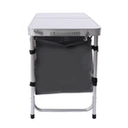 Folding Camping Table Portable Aluminum Camping Table Height Adjustable Camping Cook Station for Indoor Outdoor