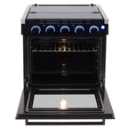 RecPro 17 Inch 3 Burner Propane RV Stove Gas Range without Hood, Silver
