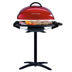 George Foreman Indoor Outdoor Electric Grill, Non-Stick Grill Griddle Plate, Healthy Grilling Drip Tray Reduces Fat, Portable Barbeque