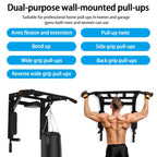 Dual-Use Wall-Mounted Pull-up Bar for Home Gym Strength Training Equipment Chin Up Steel Bar