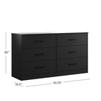 Mainstays Ardent 6 Drawer Dresser, White