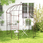 Gymax Birdcage Shape Garden Arbor Pergola Climbing Plants Stand Rack for Wedding Party