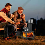 Costway Portable Wood Camping Stove with 2 Cooking Positions