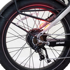 GOTRAX Tundra Electric Bike for Adults, 750W 48V 26" x 4" Fat Tire Adult Dirt Electric Bicycle, 20MPH All Terrain Electric Mountain Bike, Step over, Silver