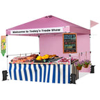 Gvn 10 x 10 ft Pink Pop up Outdoor Canopies, Waterproof