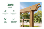 Vita 55 in x 88 in Heartwood Arbor, Cedar, Golden, Brown, VA68897