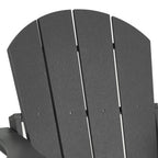 Westintrends Outdoor Folding HDPE Adirondack Chair, Patio Seat, Weather Resistant, Dark Brown