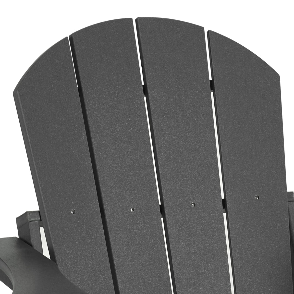 Westintrends Outdoor Folding HDPE Adirondack Chair, Patio Seat, Weather Resistant, Dark Brown