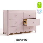 Storkcraft Casablanca 6 Drawer Nursery Dresser, Sage