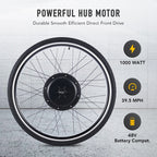 Viribus Electric Bike Conversion Kit 26" Rear Wheel 1000W Hub Motor LCD eBike DIY Set