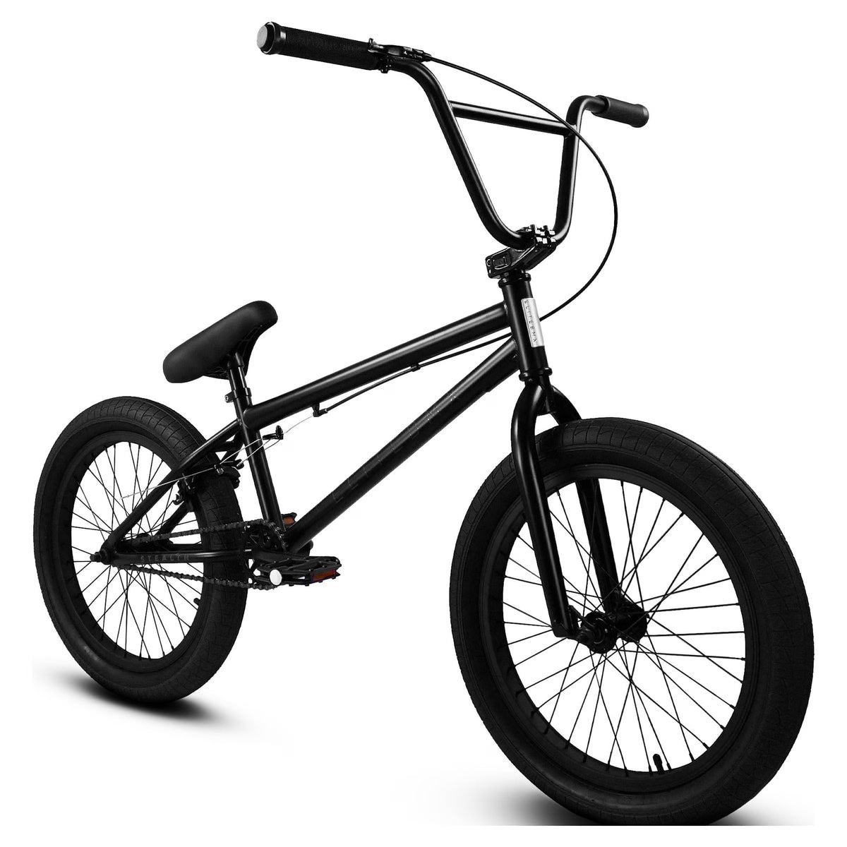 Elite BMX Bicycle 20�� Freestyle Bike - Stealth Blue Purple Ideal for Ages 7 to 18 Years