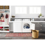 Amana 6.5 cu ft 240 mV White Electric Automatic Dryer