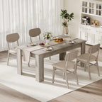 Dining Table for 4-6,63-inch Dining Tables for 4,Farmhouse Kitchen Table with Large Tabletop,Rectangular Dining Room Table,Kitchen Dining Table Dinner Table for Kitchen,Living Room��Only table��