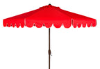 Safavieh Venice 9' Market Crank Tilt Patio Umbrella, Navy/White