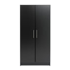 Prepac Adjustable Shelves Cabinet - Functional Tall Garage Table, 16"D x 32"W x 65"H Freestanding Garage Cabinet with 2-Doors, Espresso - EES-3264