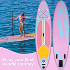 LAZY BUDDY 10ft Inflatable Stand Up Paddle Board with Premium SUP Accessories, Non-Slip EVA Deck, for Adults & Youth of All Skill Levels