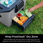 Ninja FrostVault 30qt Hard Cooler with Dry Zone, Ice Chest Cooler, White, FB131WH