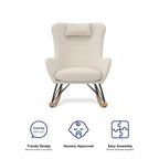 Baby Relax Robbie Rocker with Storage Pockets. Beige Linen