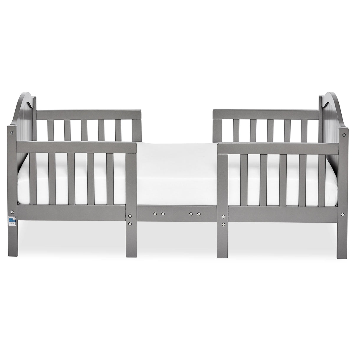 Dream On Me Portland 3 in 1 convertible Toddler Bed, Steel Grey