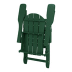 Westintrends Outdoor Folding HDPE Adirondack Chair, Patio Seat, Weather Resistant, Dark Brown