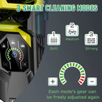 Electric Pressure Washer 5000PSI-Max 3.6GPM Power Washer Touch Screen Adjustable Pressure,4 Nozzles and 500ml Foam Cannon Power Washer Cleaning for Patio Yellow