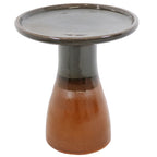 Sunnydaze Freestanding Ceramic Outdoor Bird Bath, Glazed, UV-Resistant Galaxy Blue Finish