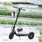 iScooter Electric Scooter Adult, 350W Motor, 21 Miles Long Range, 19 mph & 8.5" Pneumatic tire Folding Commuter Electric Scooter for Adults & Teens, Superior Performance Smart App & Dual Braking