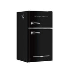 Frigidaire Retro 3.1 Cu ft Two Door Compact Refrigerator with Freezer, Red