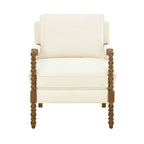 Pioneer Woman Harper Spindle Accent Chair, Jade Fabric Upholstery