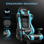 JONPONY Big and Tall 500LBS Gaming Chair, Ergonomic Design, Gamer Chair PU Leather with Footrest and Lumbar Support, High Back Office Chair Support 8 Hours Long Sitting,Red Computer Chair,Red