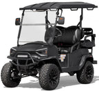 Coleman Powersports CGC2 51.2V Electric Utility Golf Cart, 4-Seater Vehicle Up to 20 MPH & 40 Miles Range, 5kW Motor, LCD Display & Rear Storage, Ages 16 and Up, Matte Black