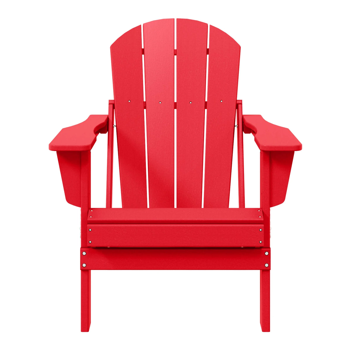 Westintrends Outdoor Folding HDPE Adirondack Chair, Patio Seat, Weather Resistant, Dark Brown