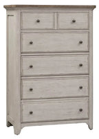 5-Drawer Chest in Antique White Finish