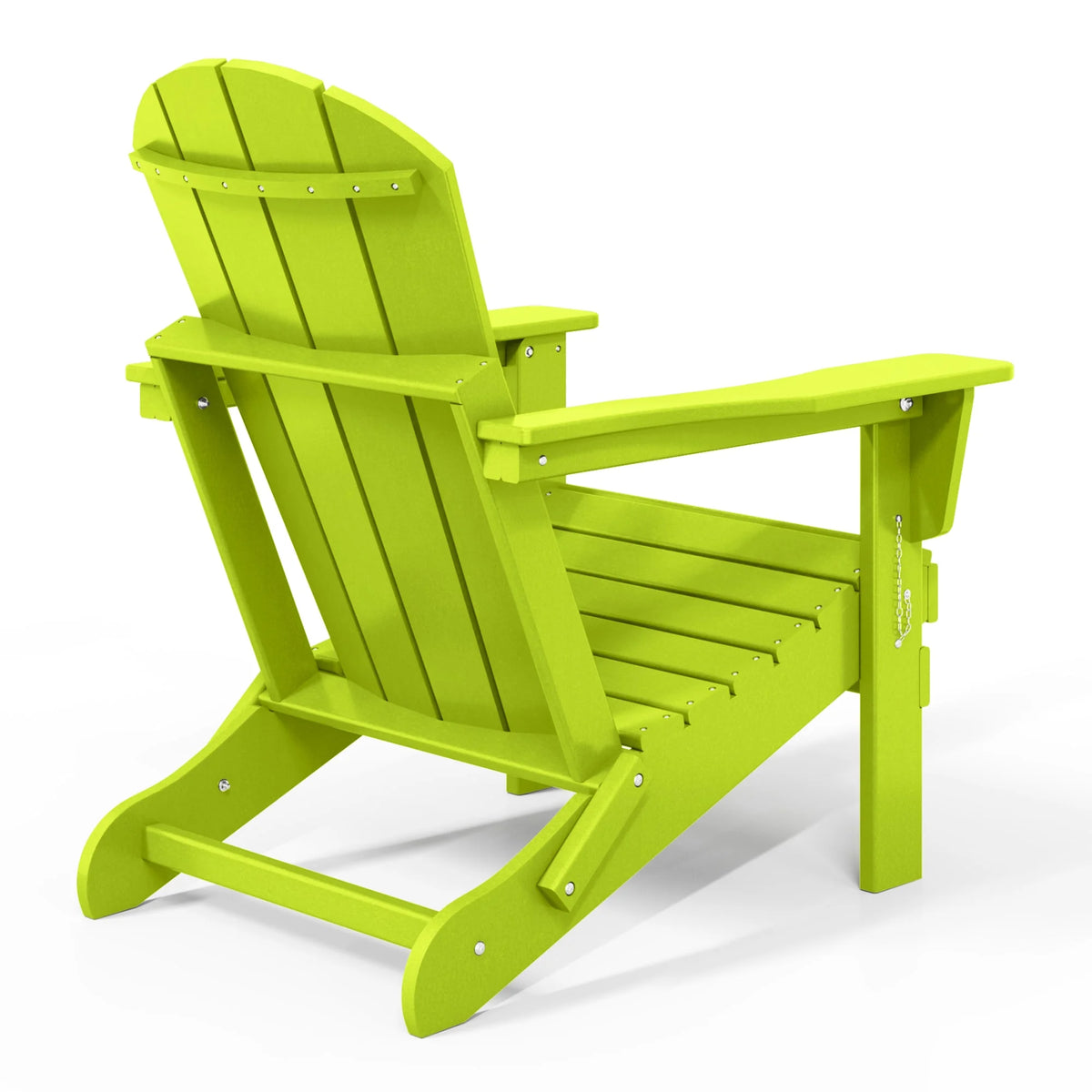 Westintrends Outdoor Folding HDPE Adirondack Chair, Patio Seat, Weather Resistant, Dark Brown