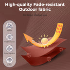 Alpha Joy 12x9ft Outdoor Patio Umbrella Large Rectangle Offset Cantilever Double Umbrella with 360°Rotation, Beige