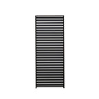 Mirador 10'x10' 111S Outdoor Pergola Accessories-Aluminum Fixed Shutter Wall, Dark Gray