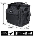 Koolatron 12V Electric Cooler Bag, 25L (26 qt), Collapsible, Gray/Black