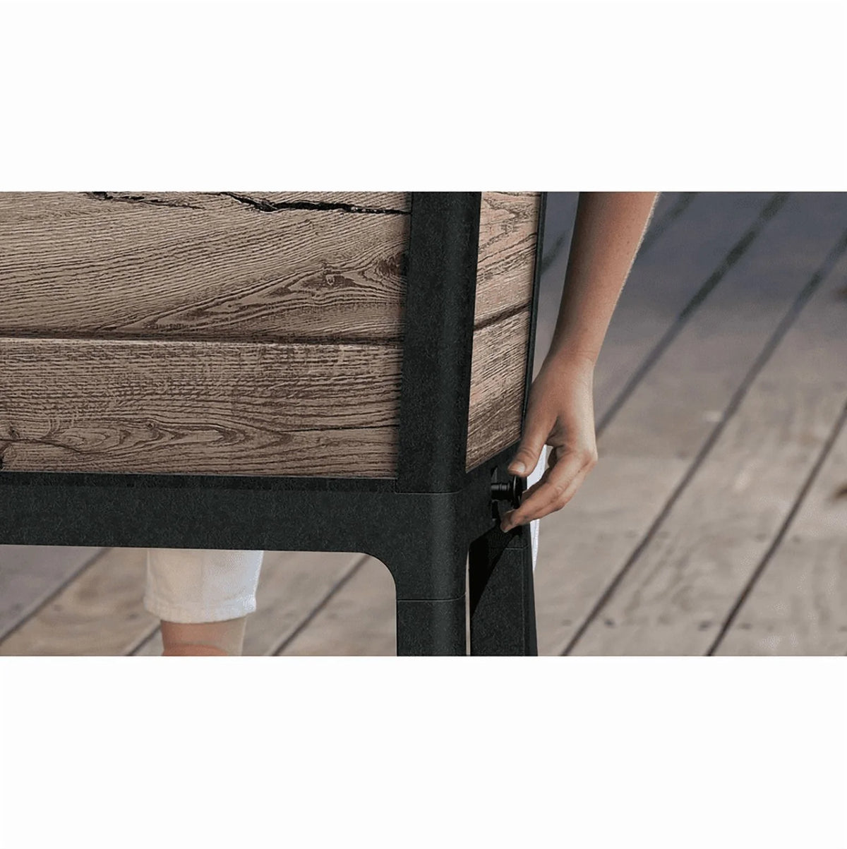 Keter Signature Collection 29 Gal. Resin Elevated Garden Bed